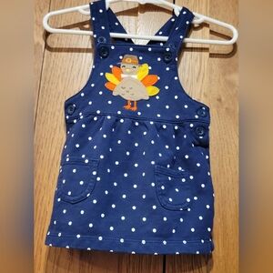Infant Thanksgiving Jumper Dress. Size 6 Months